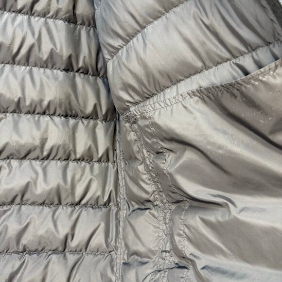 Eddie Bauer Puffer Down Coat Men's L Black Jacket Hooded Outdoor Gear Hiking - Picture 7 of 12